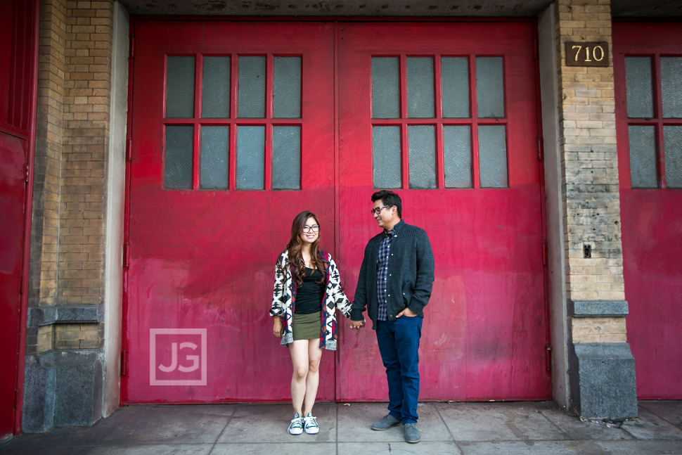 Red Door Engagement Photography