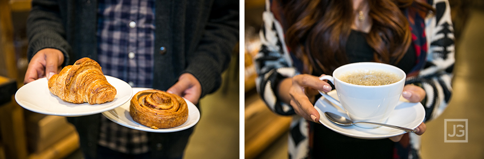 Cafe Engagement Photos