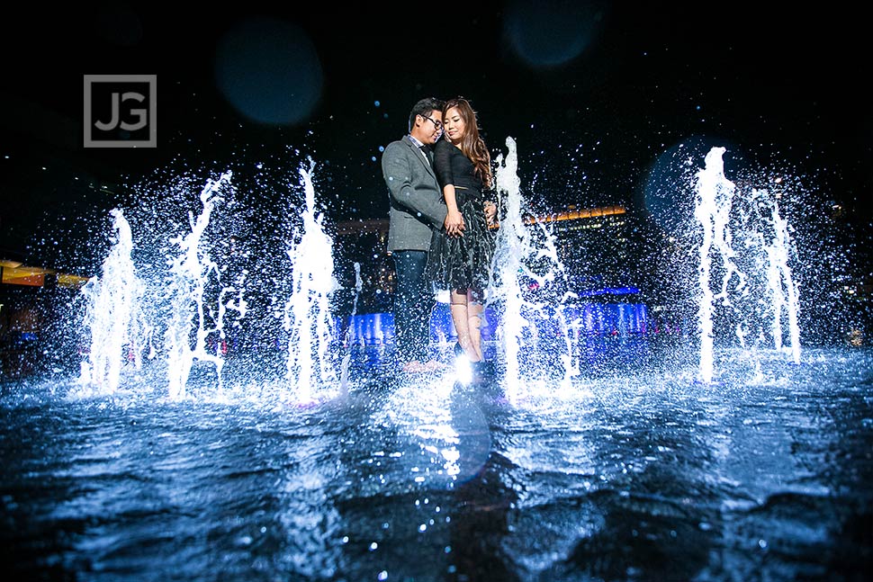 Engagement Photos Water Fountain