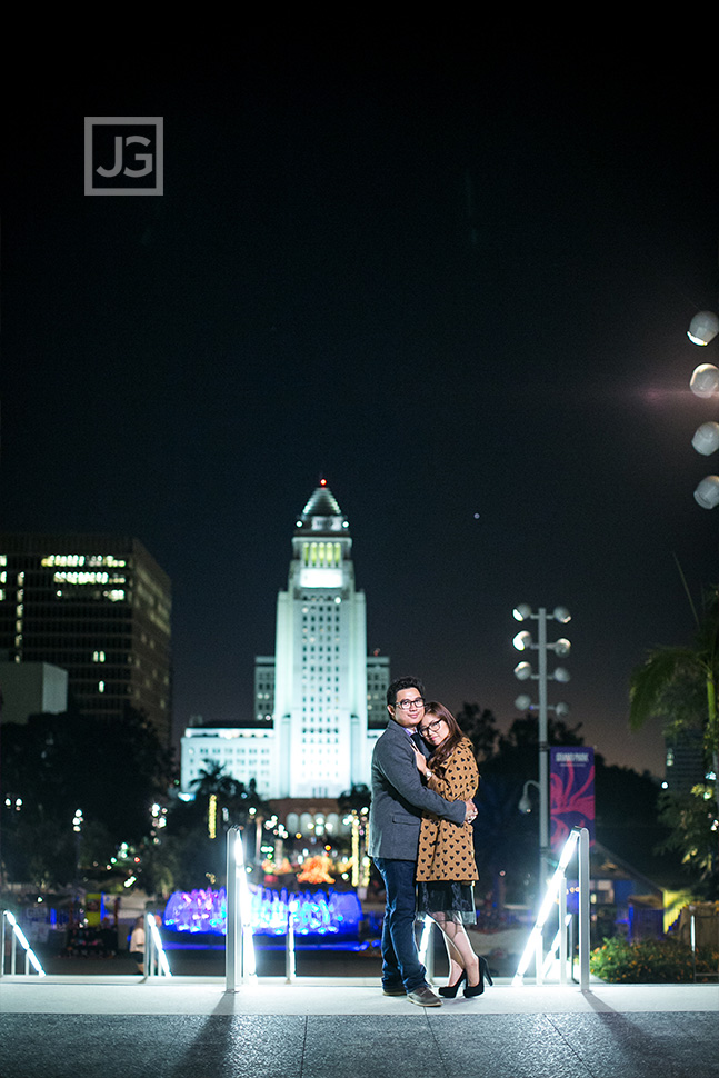 Los Angeles Engagement Photos City Hall