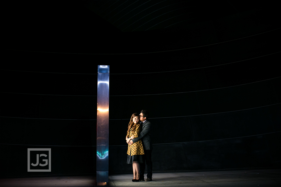 Los Angeles Engagement Photos at Night