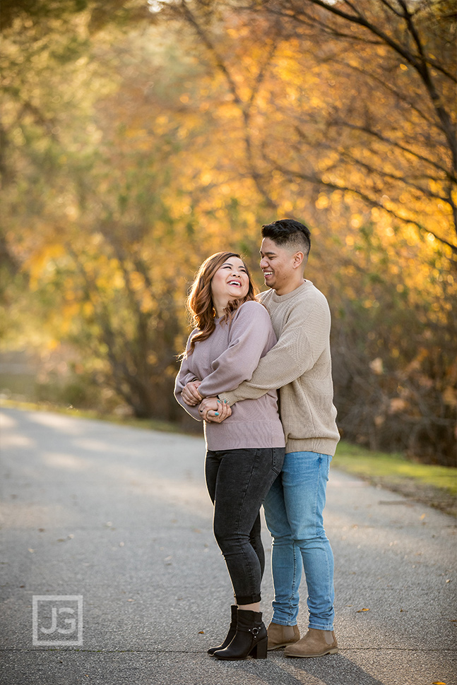 Park Trail Engagement Photography 