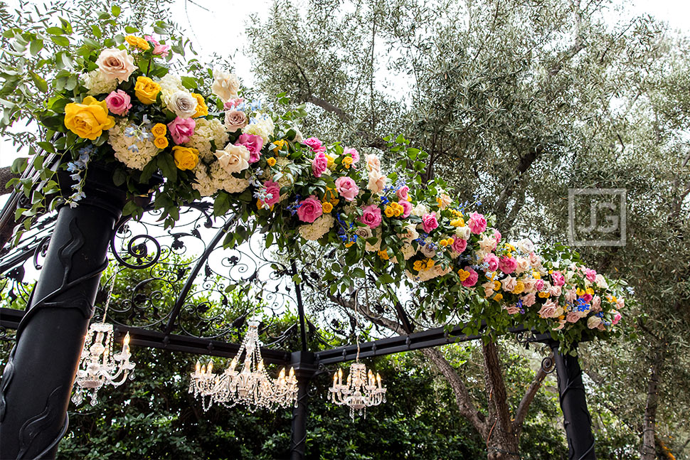 Padua Hills Theatre Wedding Ceremony Flowers