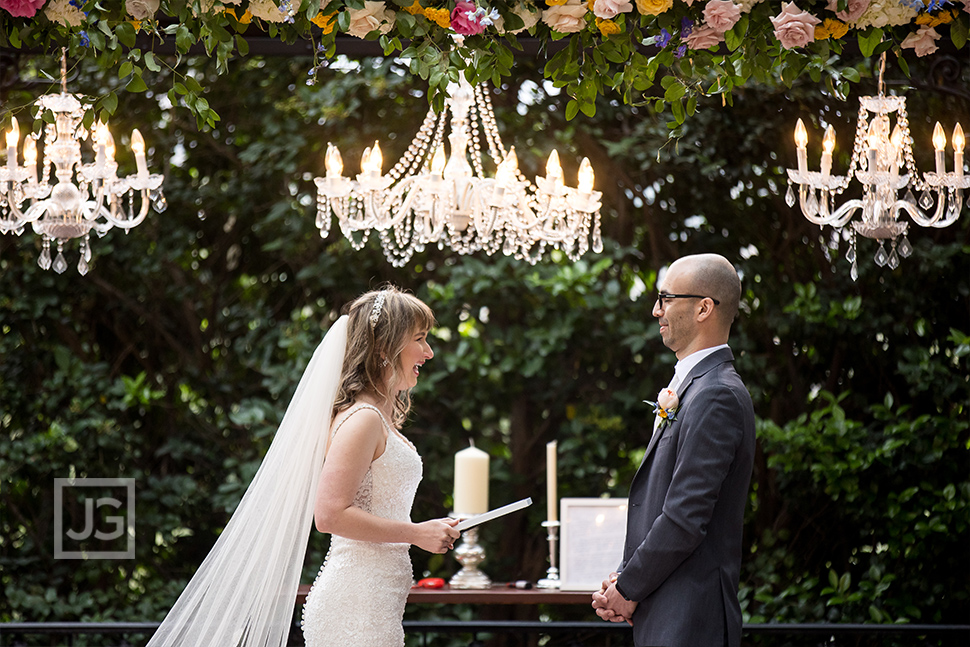 Bride Reading Vows