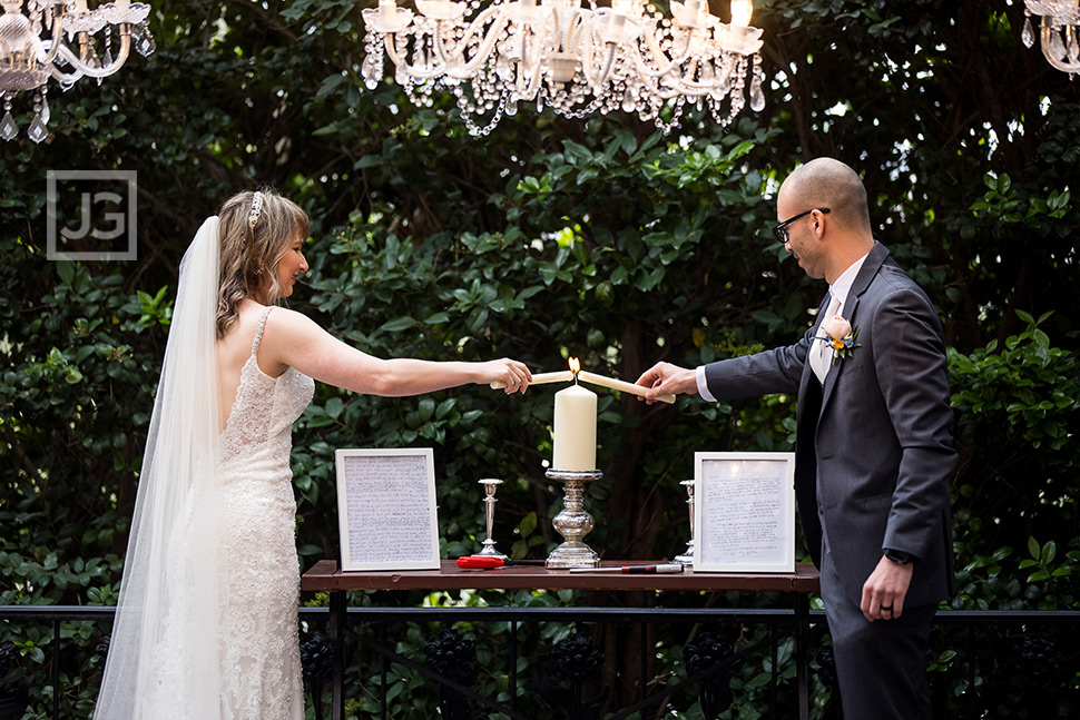 Claremont Wedding Lighting Ceremony