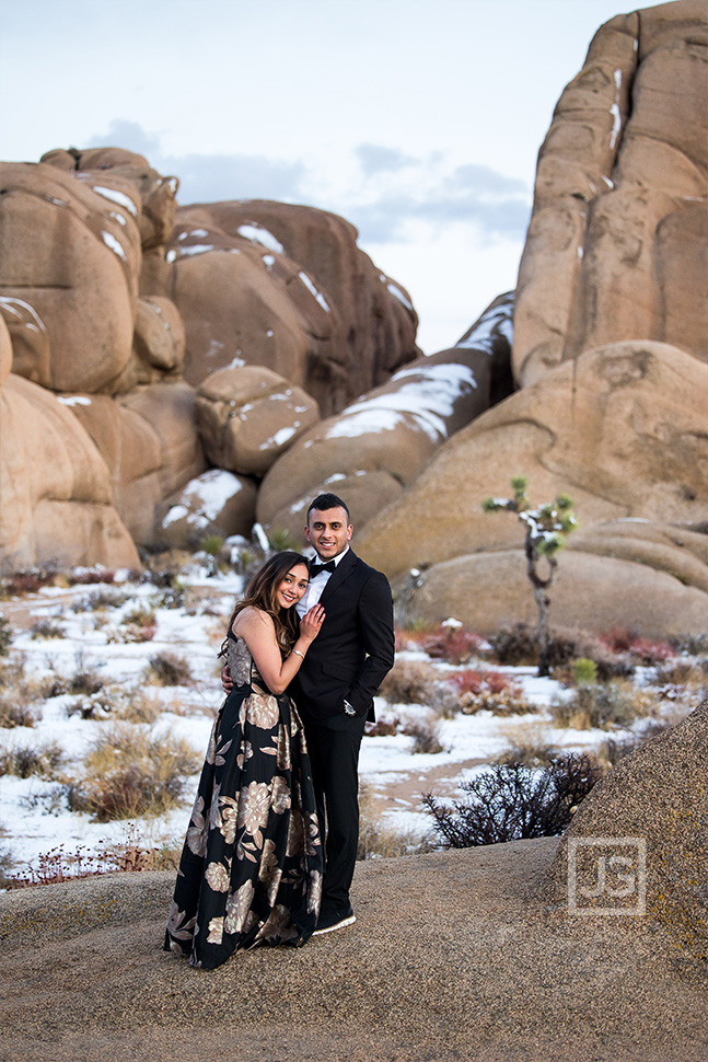 Snow in Joshua Tree