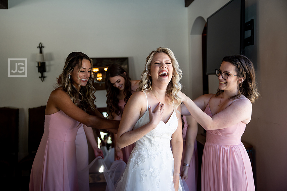 Bride Laughing