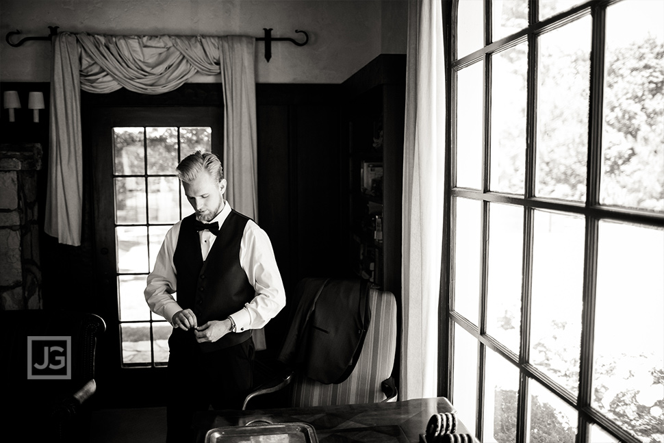 Groom Preparation at Quail Ranch