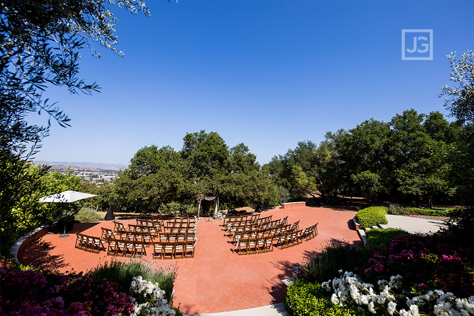 Quail Ranch Wedding Ceremony Chair Layout