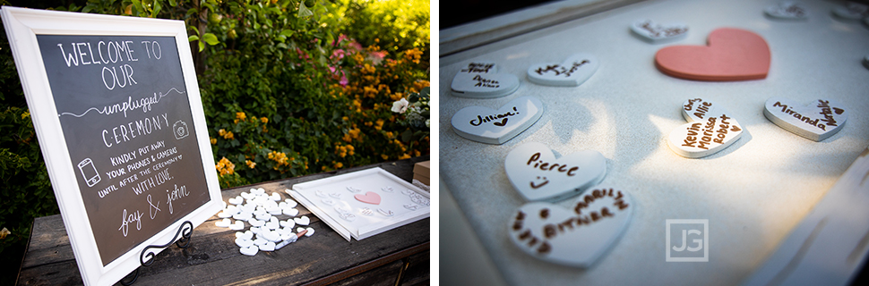 Ceremony Welcome Table