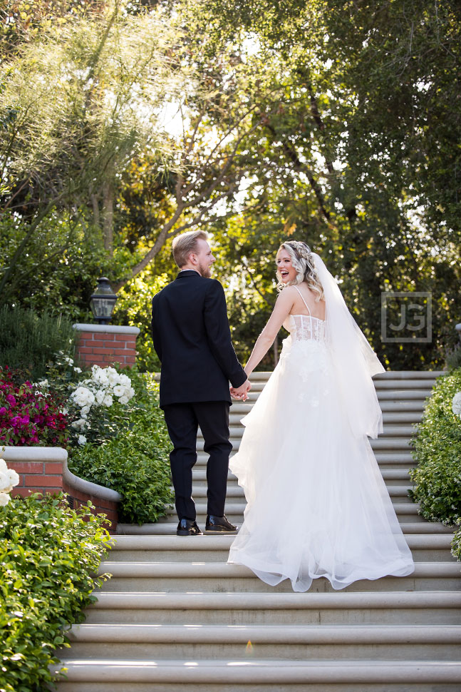 Simi Valley Wedding Photos on Stairs