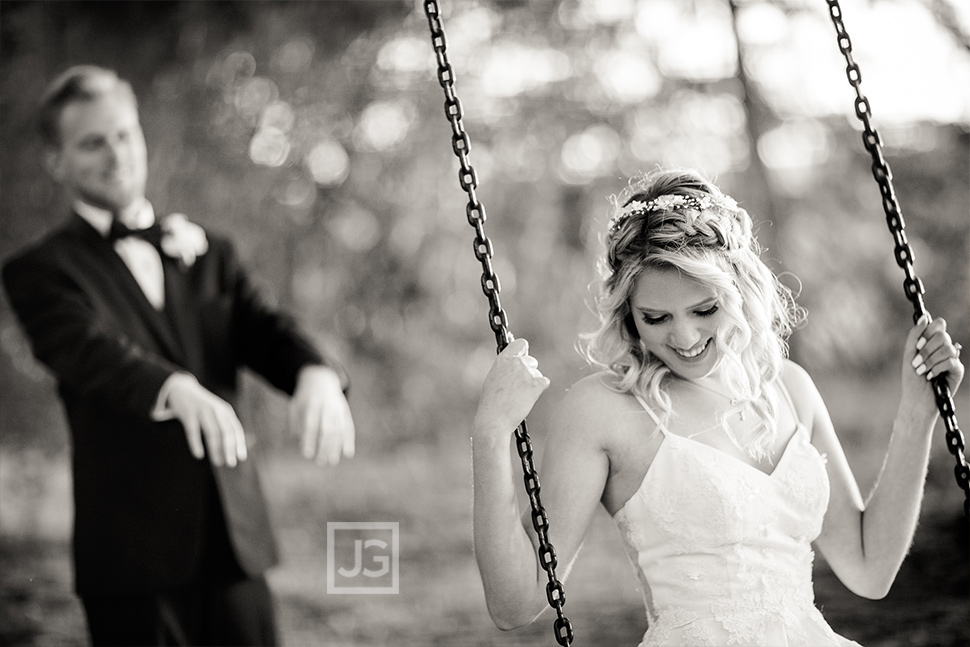 Swing at Quail Ranch Wedding Photography 