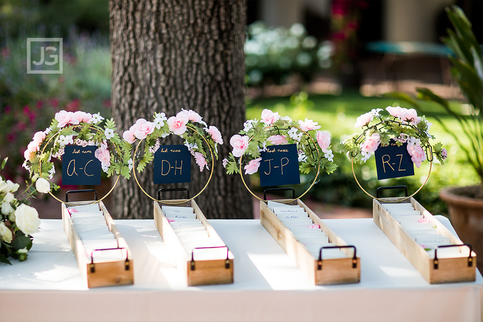 Wedding Reception Name Cards Simi Valley