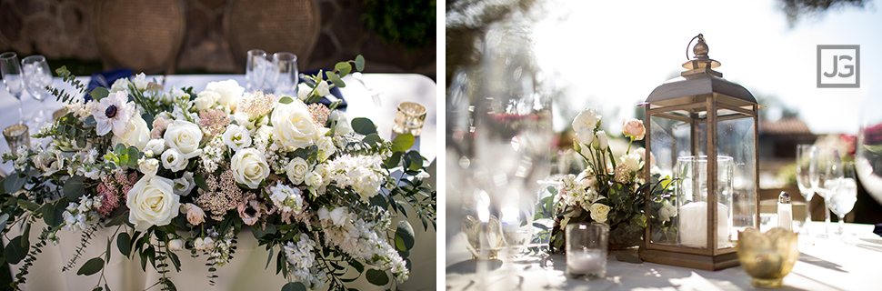 Quail Ranch Reception Centerpieces