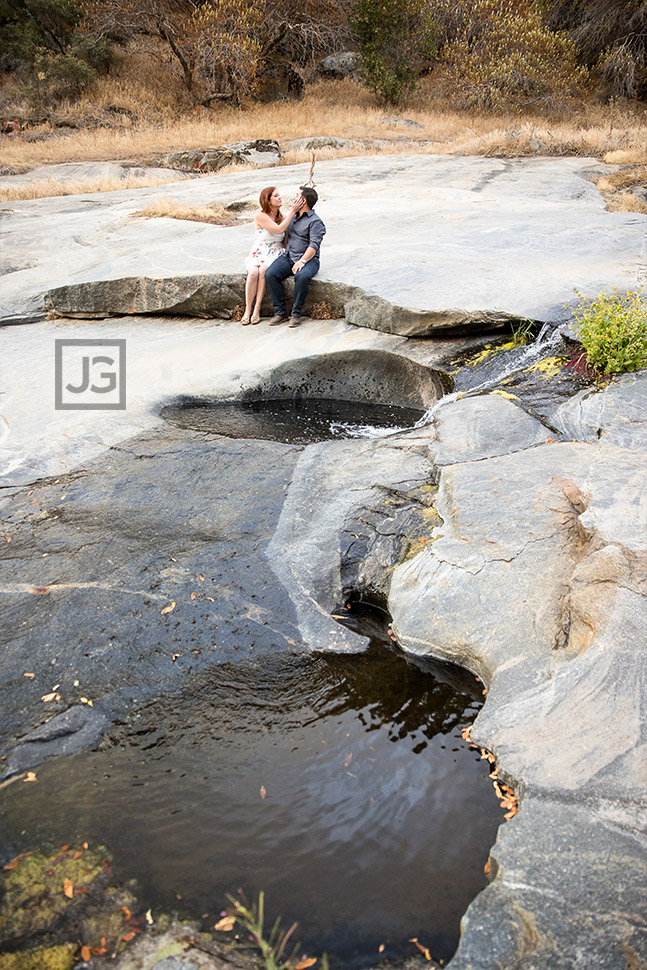 Engagement Photos on Smooth Rock