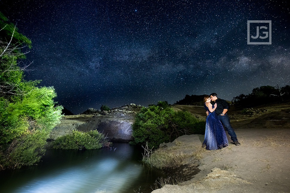 Engagement Photos Milky Way and Stars