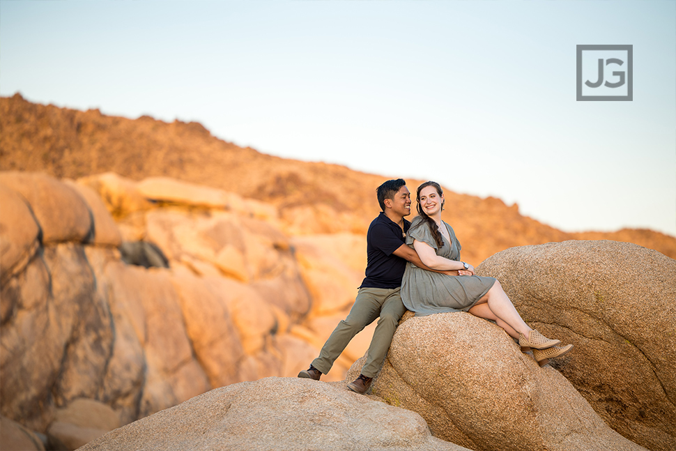 Joshua Tree Rocks During Sunset