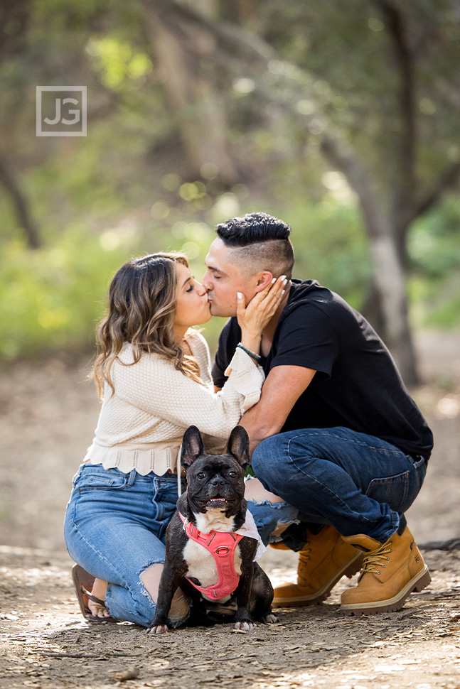 Engagement Photo with Fur Baby