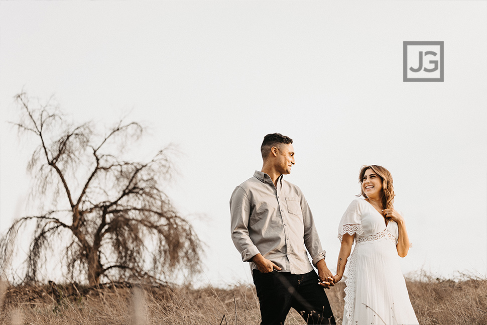 Rustic Engagement Photo