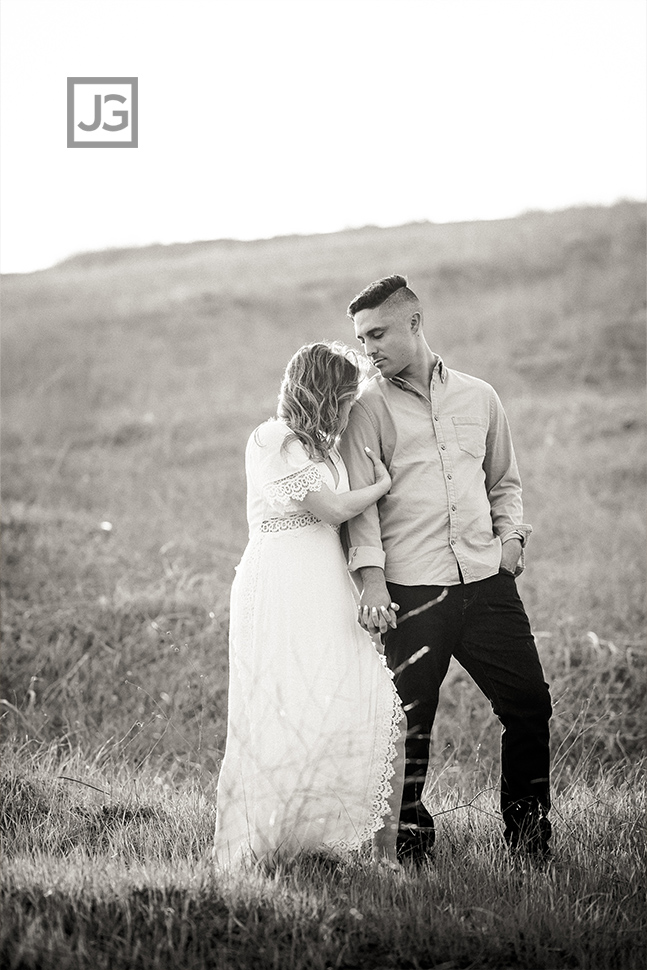 Black and White Engagement Photography