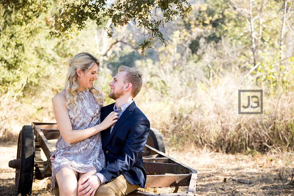 Engagement Photo in a Field