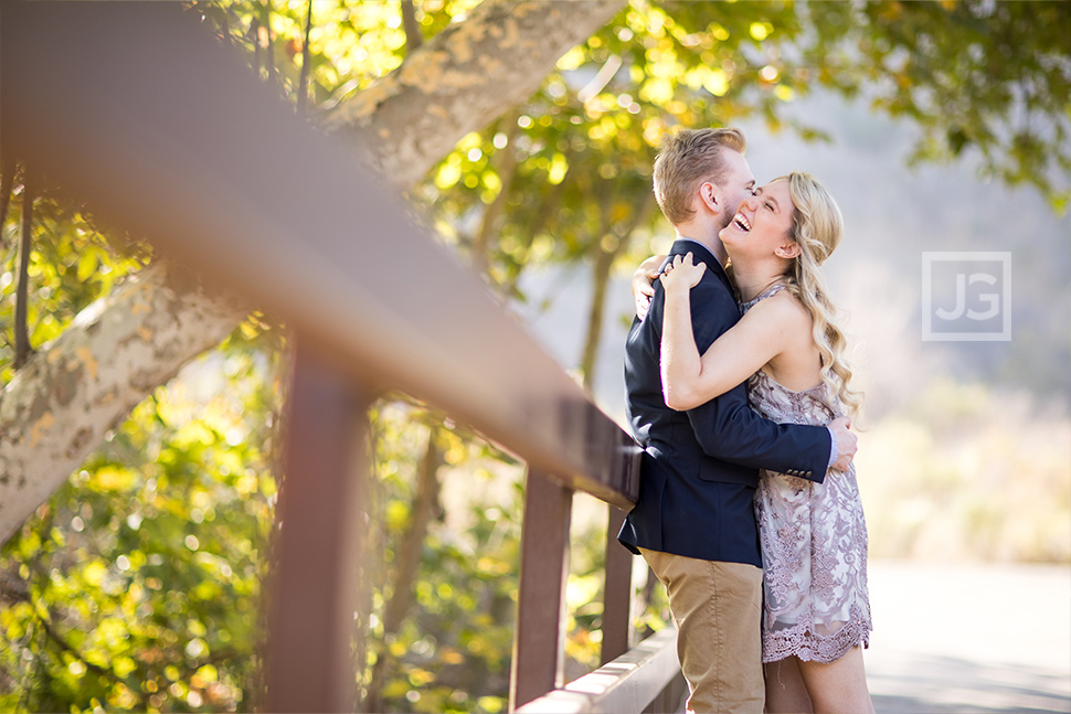 Engagement Photo with a Fence