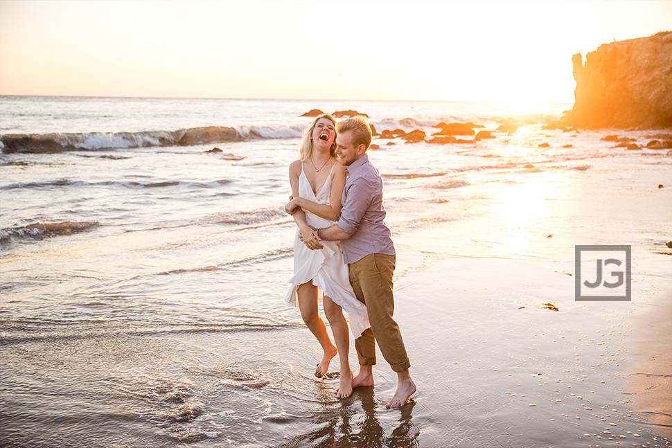 Malibu Beach at Sunset