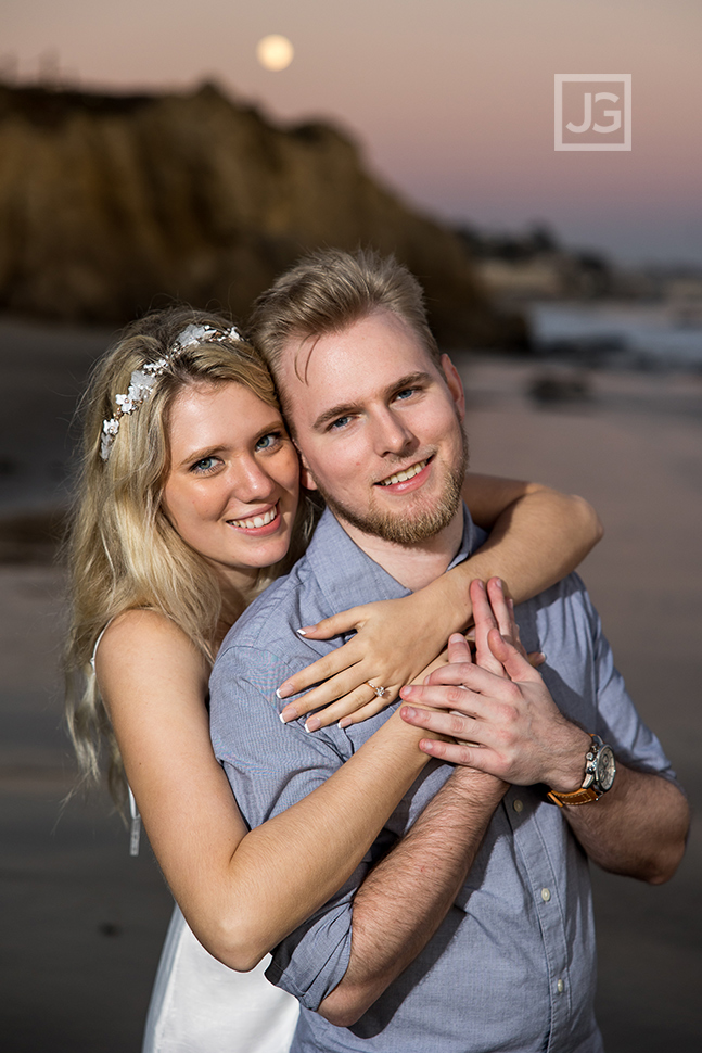 Engagement Photos with Moon