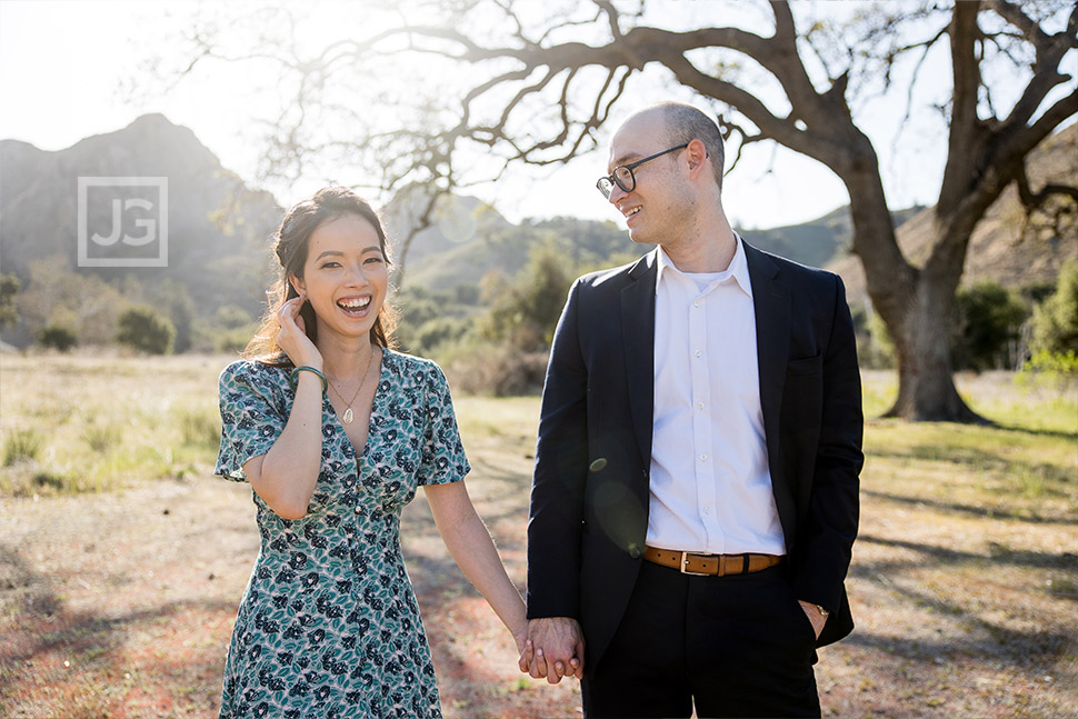 Engagement Photography in a Malibu Field