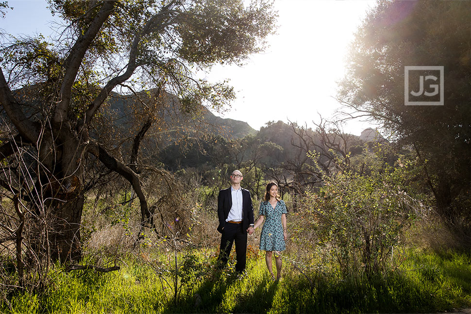 Engagement Photos in a Field