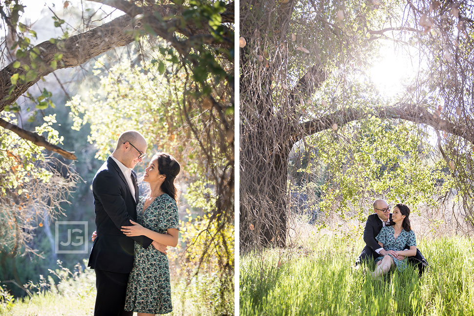 Engagement Photos in a Field