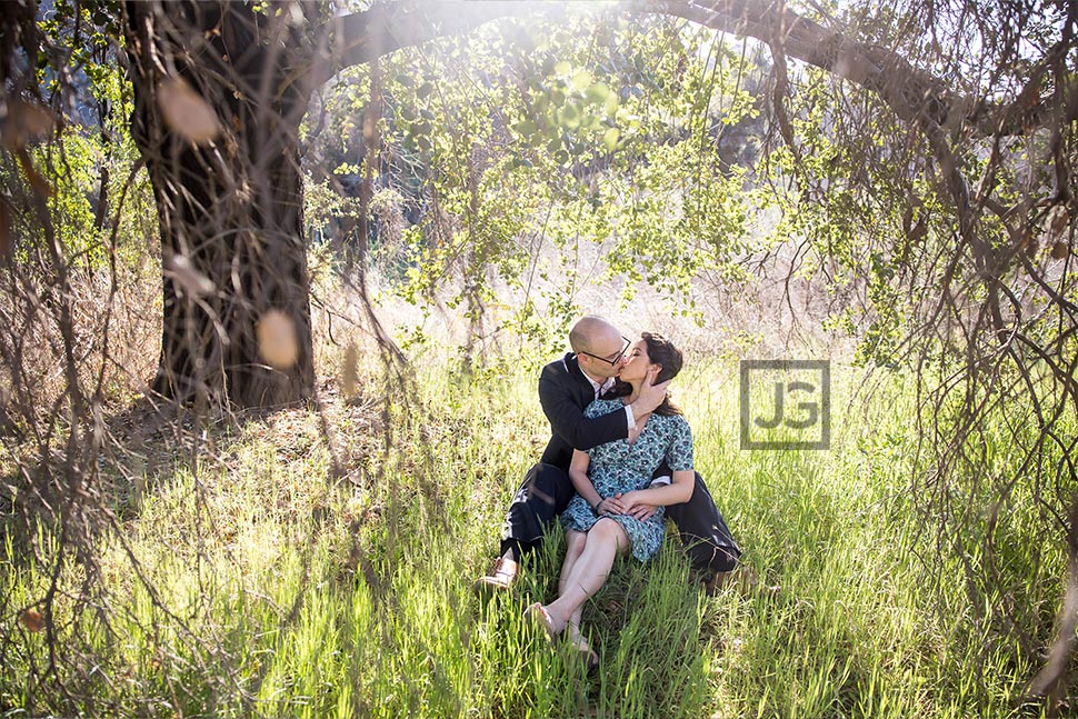 Engagement Photos in a Field