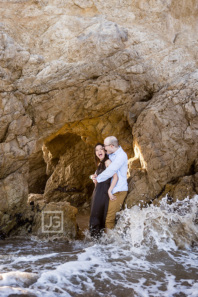 Malibu Cliffs Engagement Photos