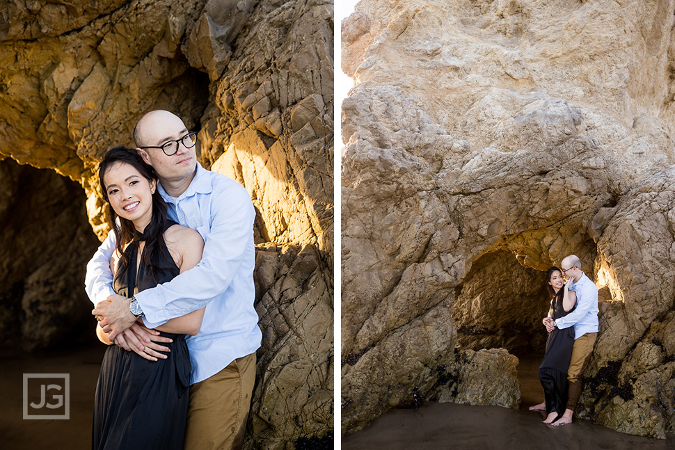 Malibu Cliffs Engagement Photos