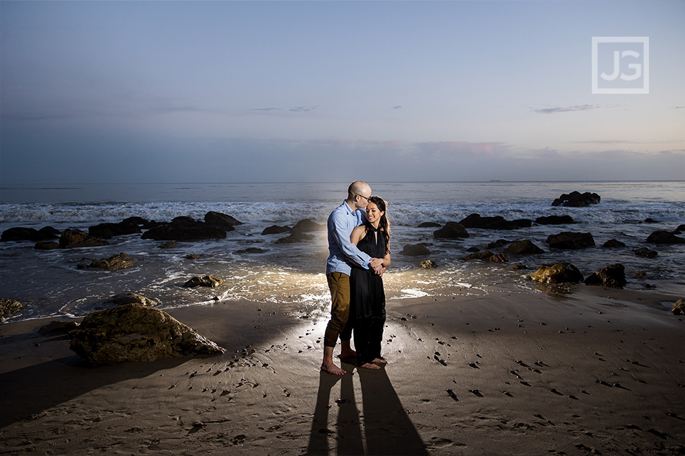 El Matador Beach Engagement Photography