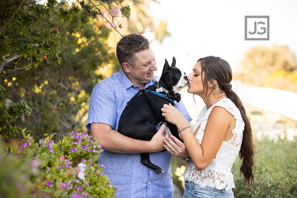 Couple with French Bulldog