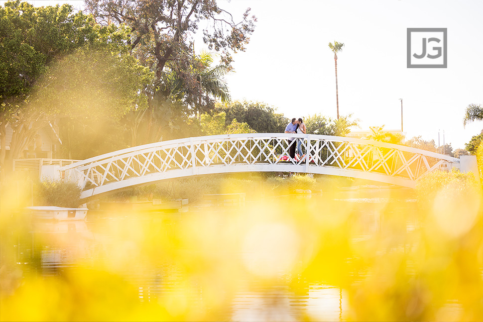 Venice Canal Historic District Engagement Photography