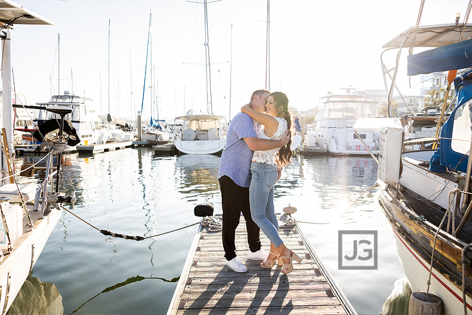 Marina Del Rey Docks Engagement Photography 