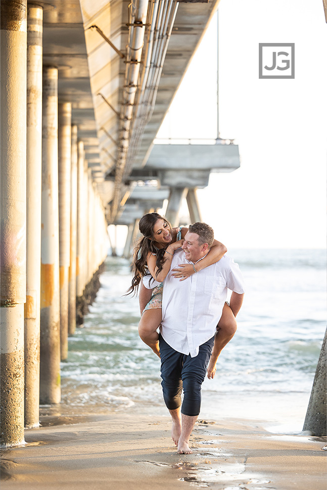 Venice Beach Pier Engagement Photos