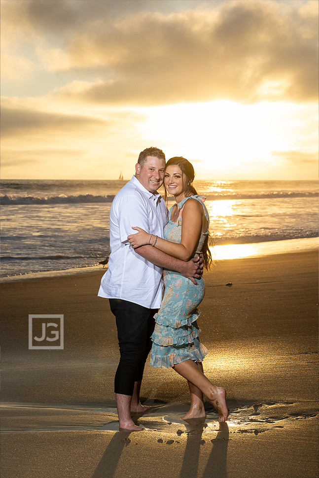 Venice Engagement Photos at Sunset