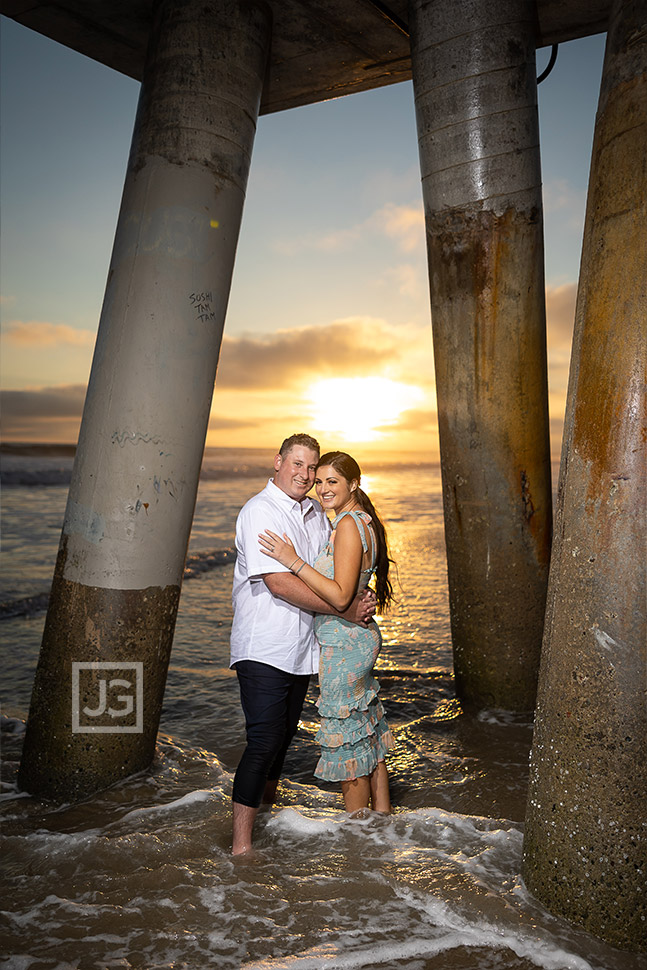 Venice Beach Pier Engagement Photography