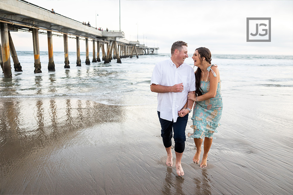 Venice Beach Pier Engagement Photography