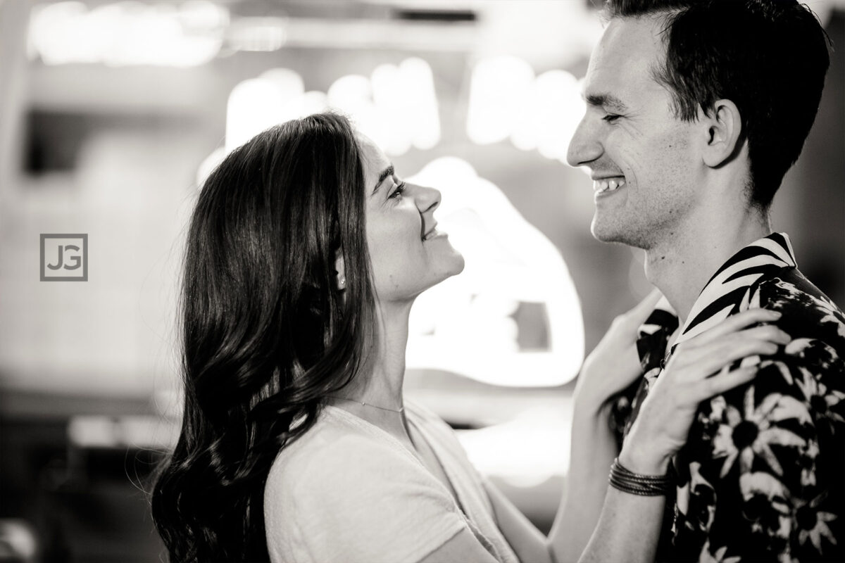 Cute Couple in Black and White