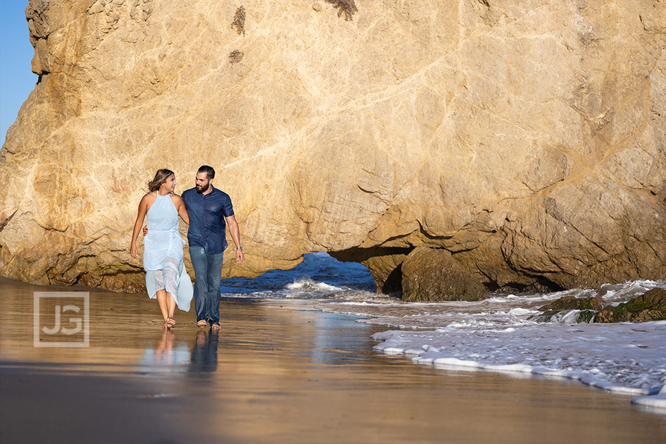 El Matador Beach Engagement Photography