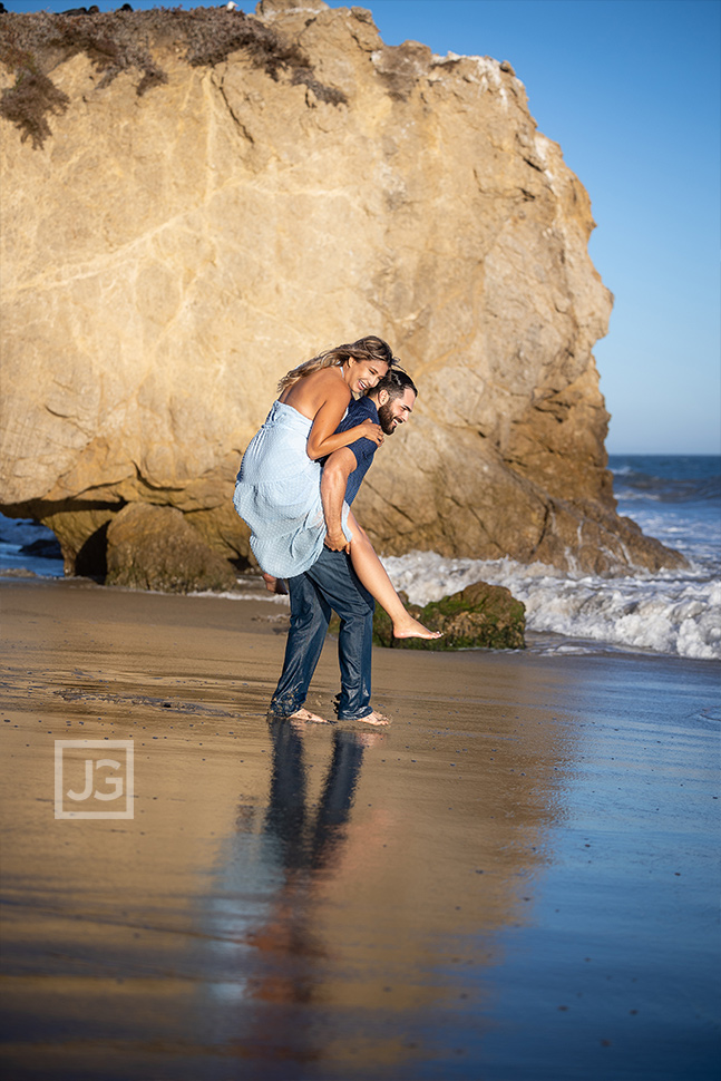 Piggyback Engagement Photos