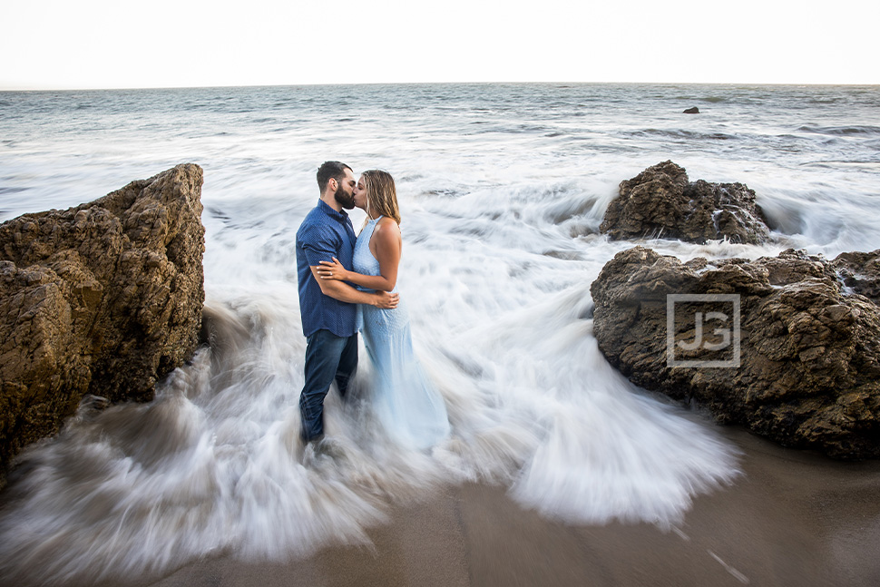 Long Exposure Beach Wave