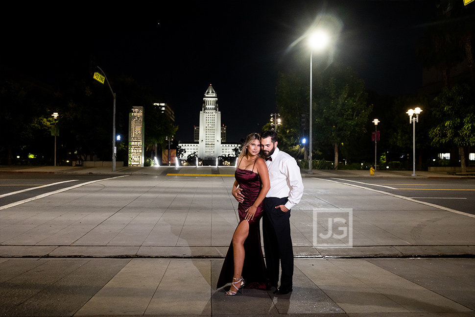 City Hall Engagement Photos Los Angeles