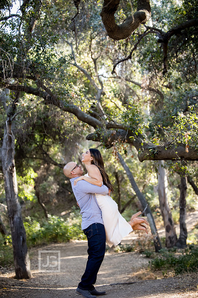 Engagement Photo Picking Her Up