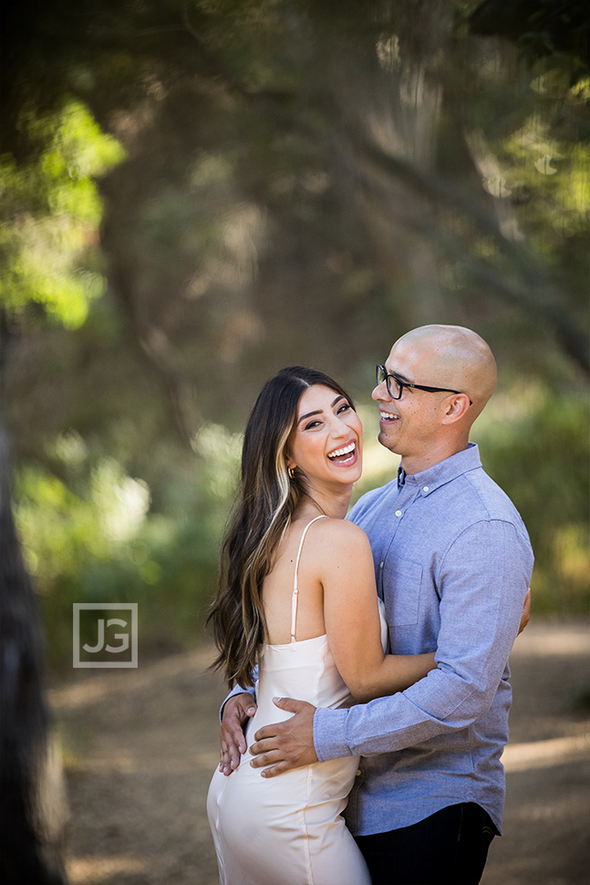 Laughing Engagement Photo