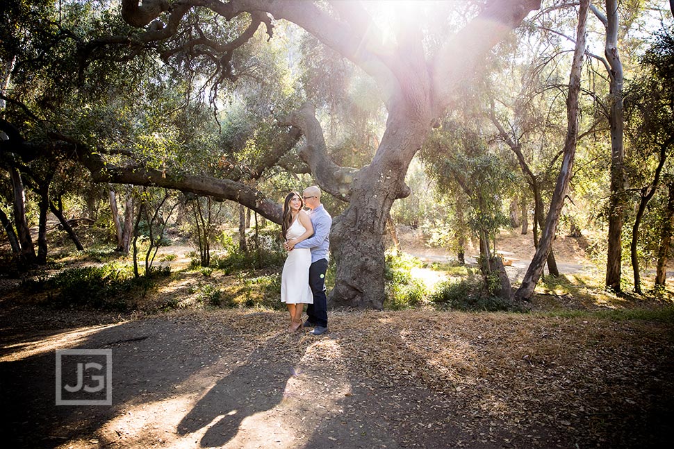 Engagement Photo on Dirt Trail